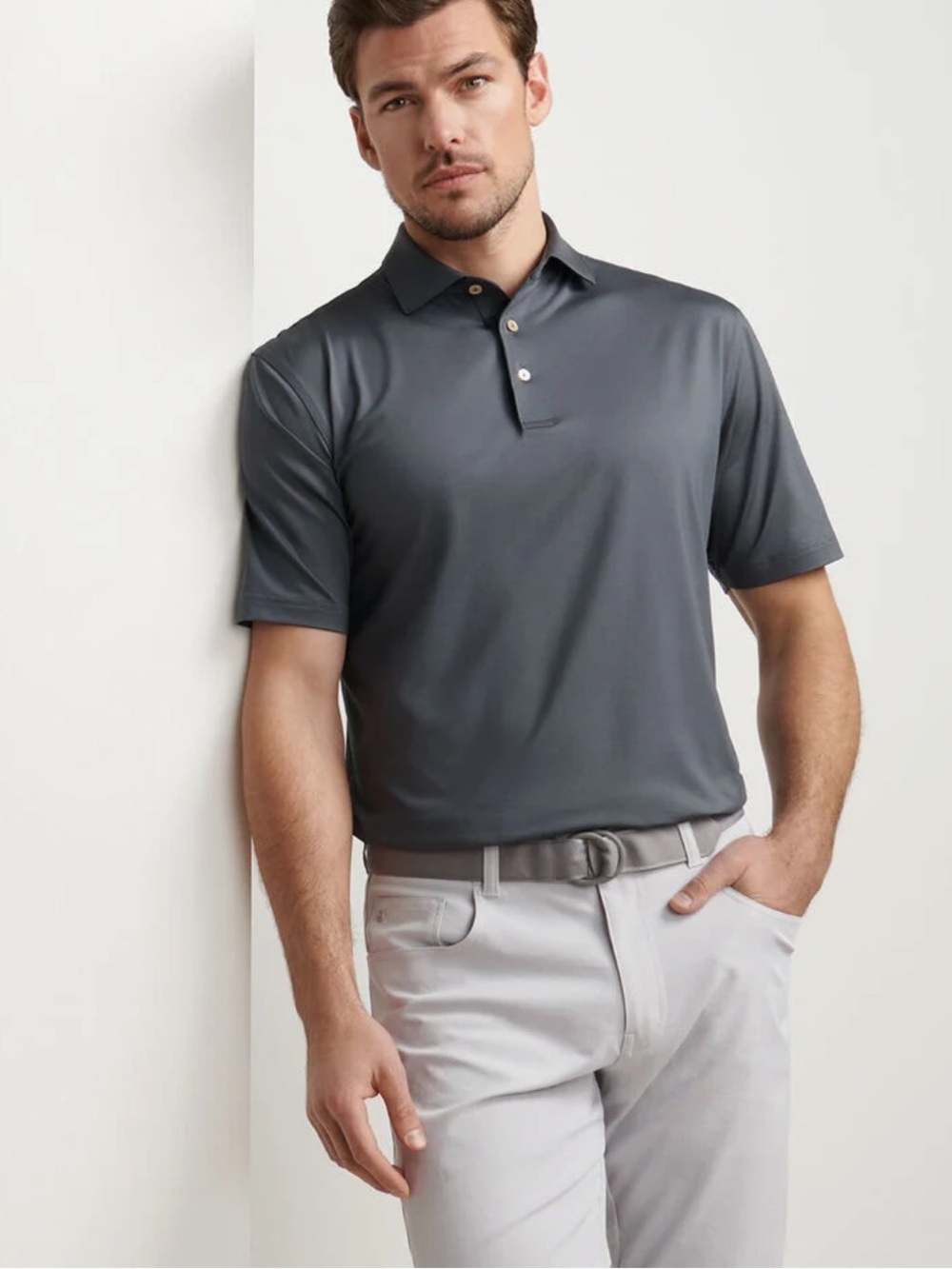 Peter Millar Solid Performance Jersey Polo